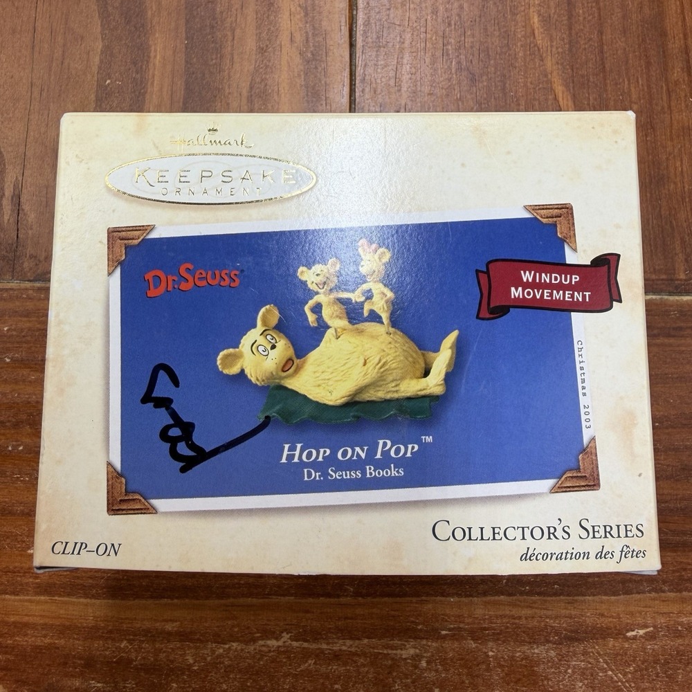 Hallmark Keepsake Dr. Seuss Hop On Pop Christmas Tree Ornament 2003